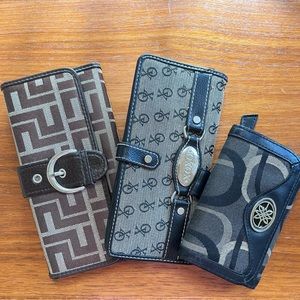 Lot of 3 wallets
